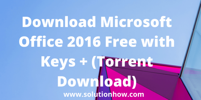 microsoft office 2016 activation key torrent